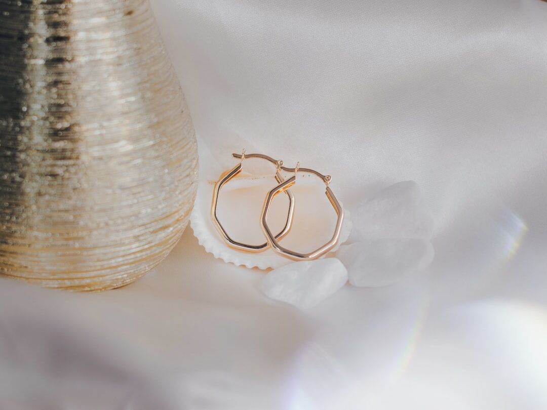 large hoop earrings close up